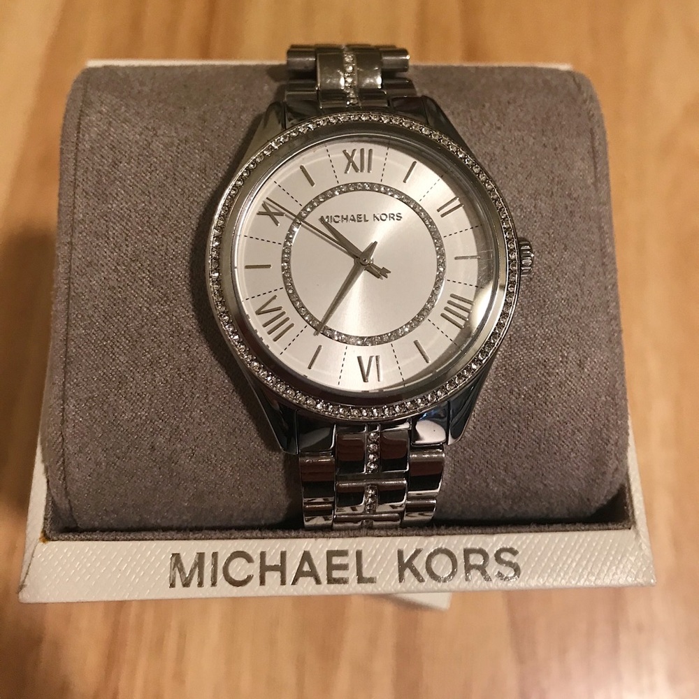 Michael Kors, Stainless Steel, Diamond Watch